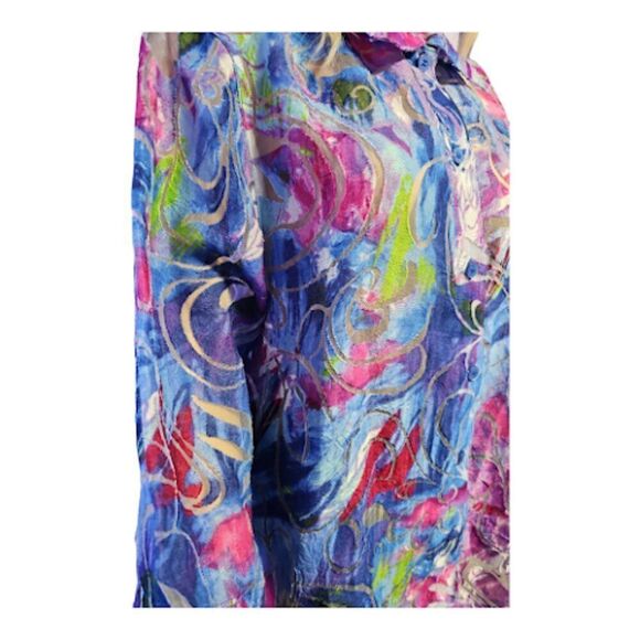 Vintage Alia oversize floral and transparent top - Picture 4 of 7